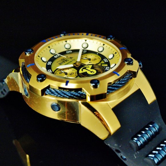 50% OFF! Invicta 52mm Bolt Gold Watch w/ pricetags - Picture 3 of 5